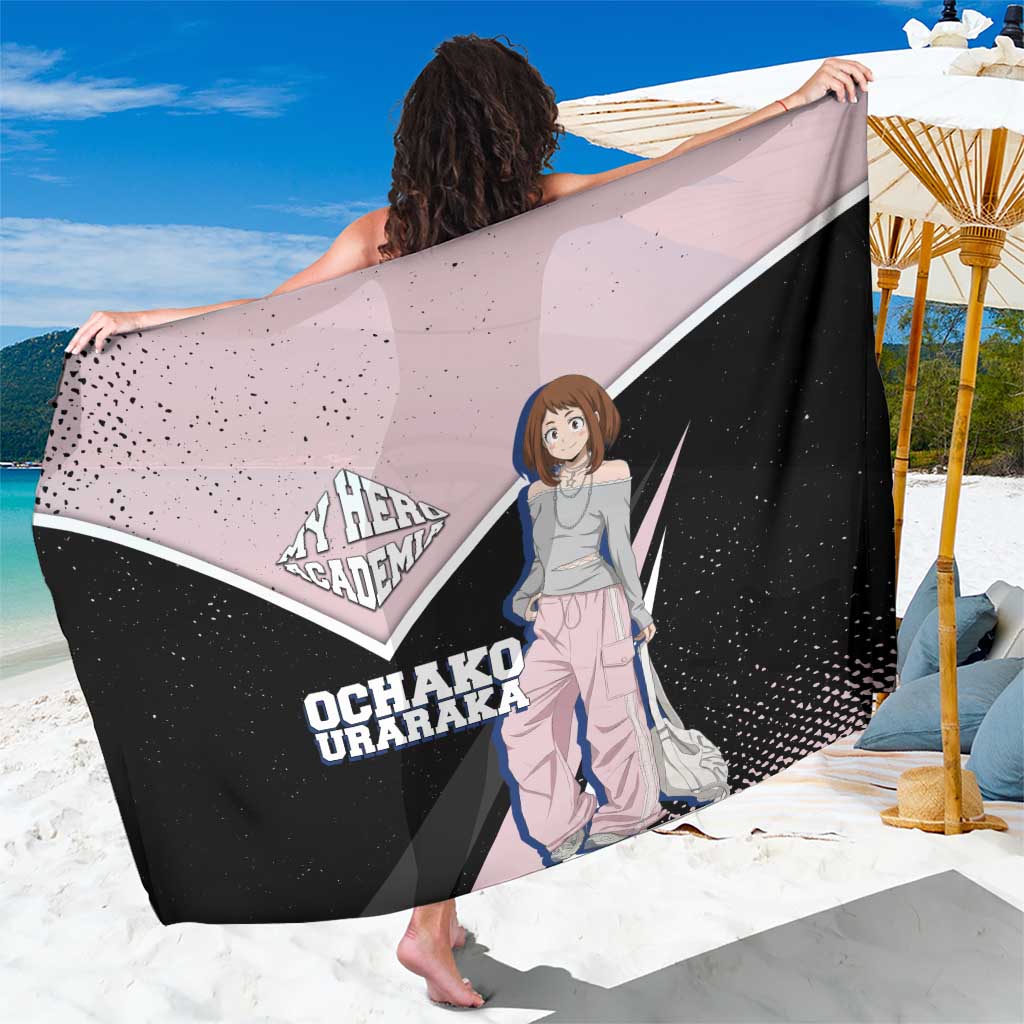 Ochako Uraraka My Hero Academia Sarong Anime Grunge Splatter Graphic Style