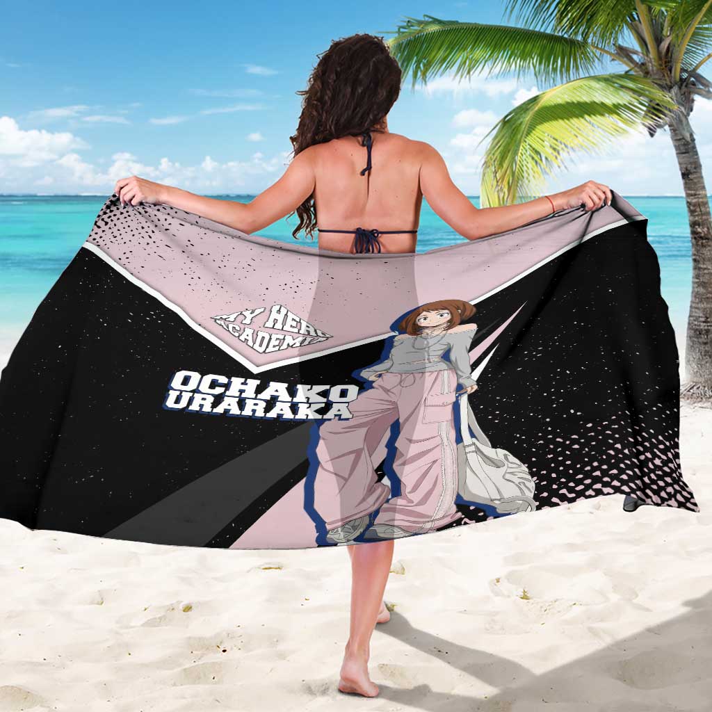 Ochako Uraraka My Hero Academia Sarong Anime Grunge Splatter Graphic Style