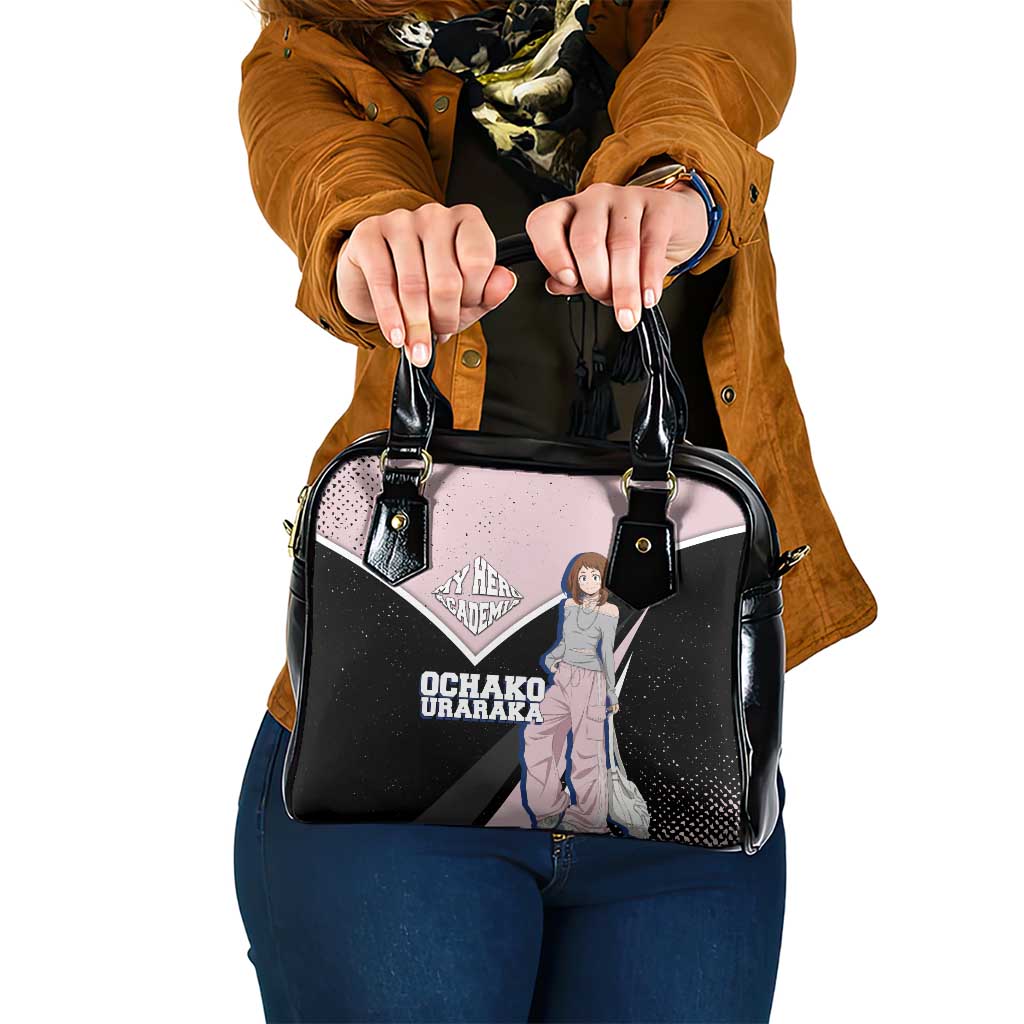 Ochako Uraraka My Hero Academia Shoulder Handbag Anime Grunge Splatter Graphic Style