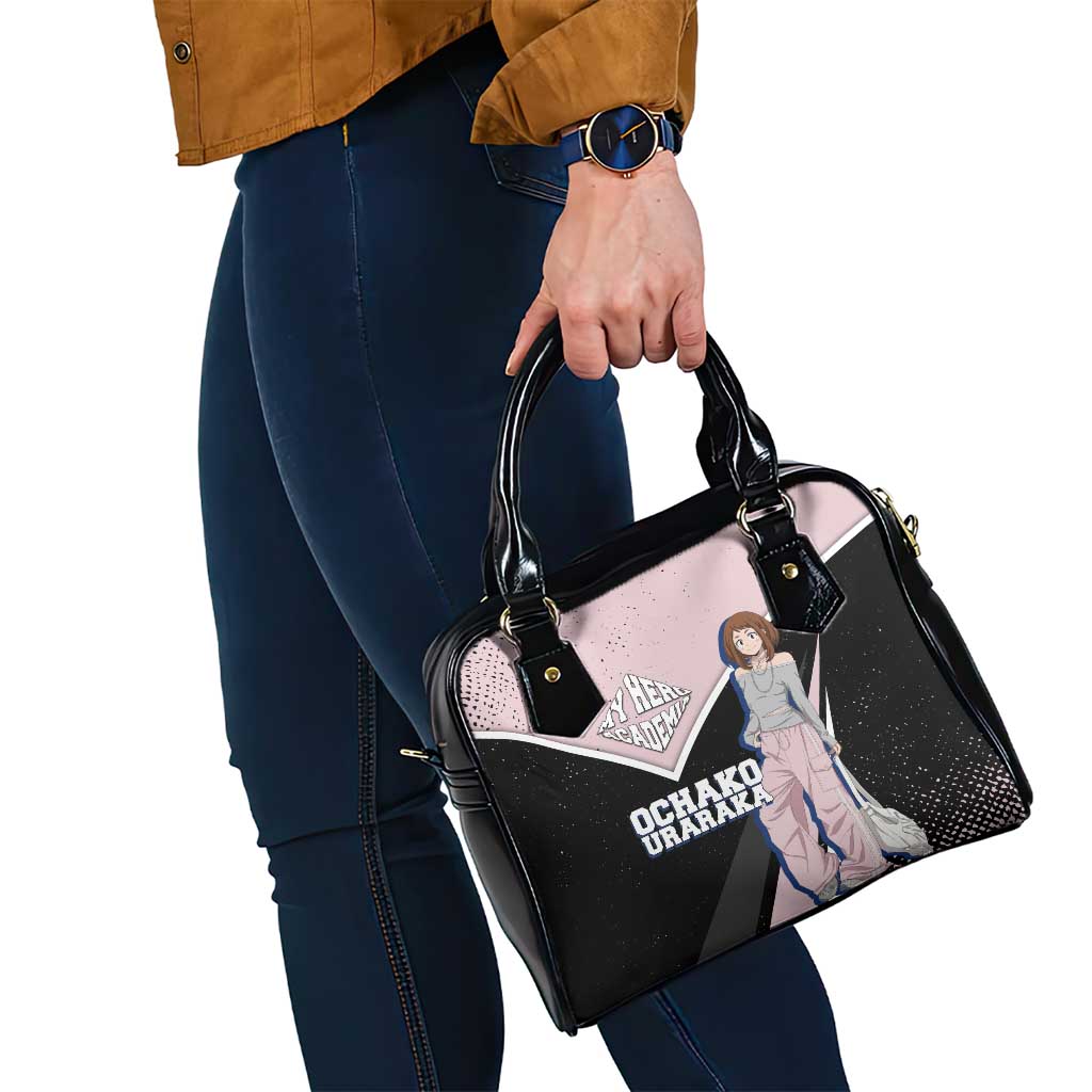 Ochako Uraraka My Hero Academia Shoulder Handbag Anime Grunge Splatter Graphic Style