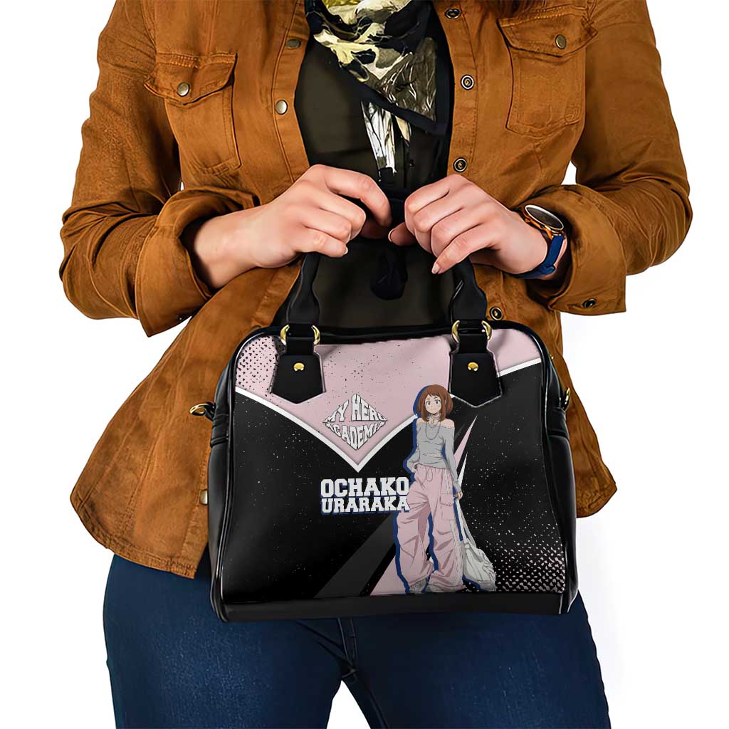 Ochako Uraraka My Hero Academia Shoulder Handbag Anime Grunge Splatter Graphic Style