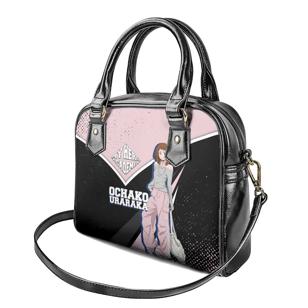 Ochako Uraraka My Hero Academia Shoulder Handbag Anime Grunge Splatter Graphic Style