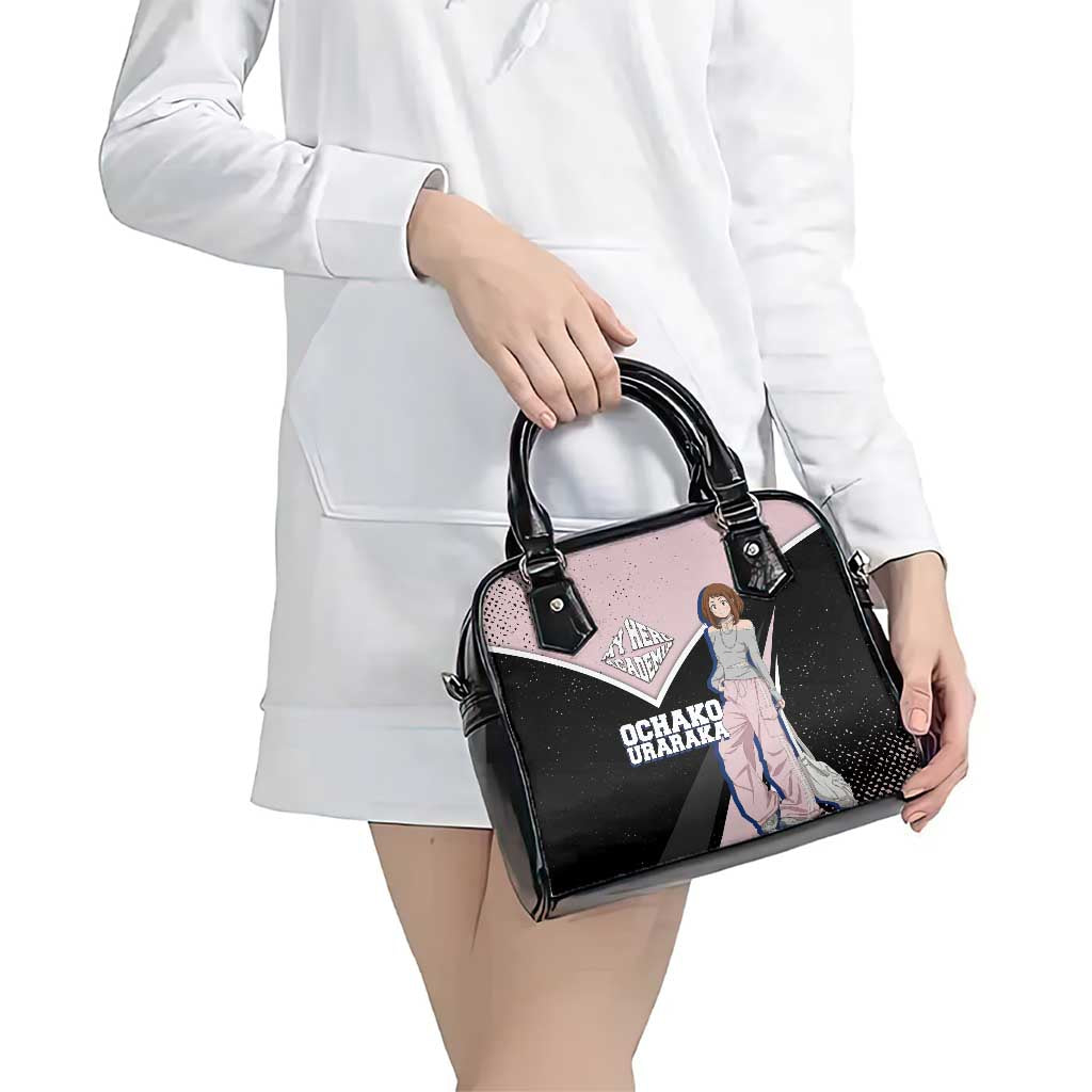 Ochako Uraraka My Hero Academia Shoulder Handbag Anime Grunge Splatter Graphic Style
