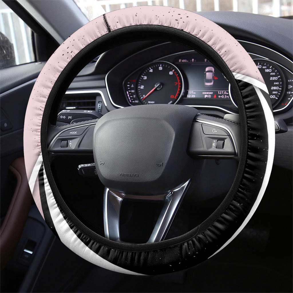 Ochako Uraraka My Hero Academia Steering Wheel Cover Anime Grunge Splatter Graphic Style