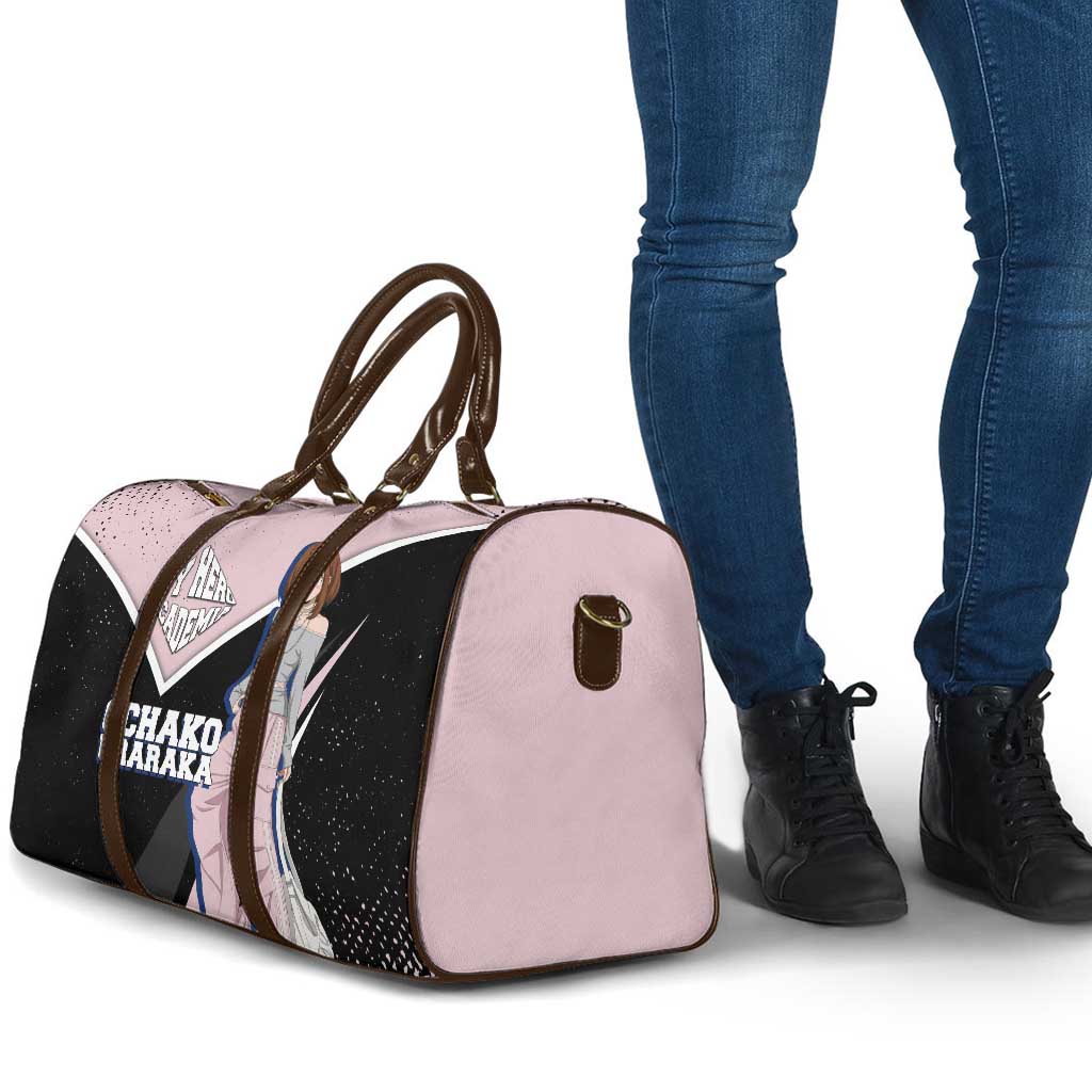 Ochako Uraraka My Hero Academia Travel Bag Anime Grunge Splatter Graphic Style