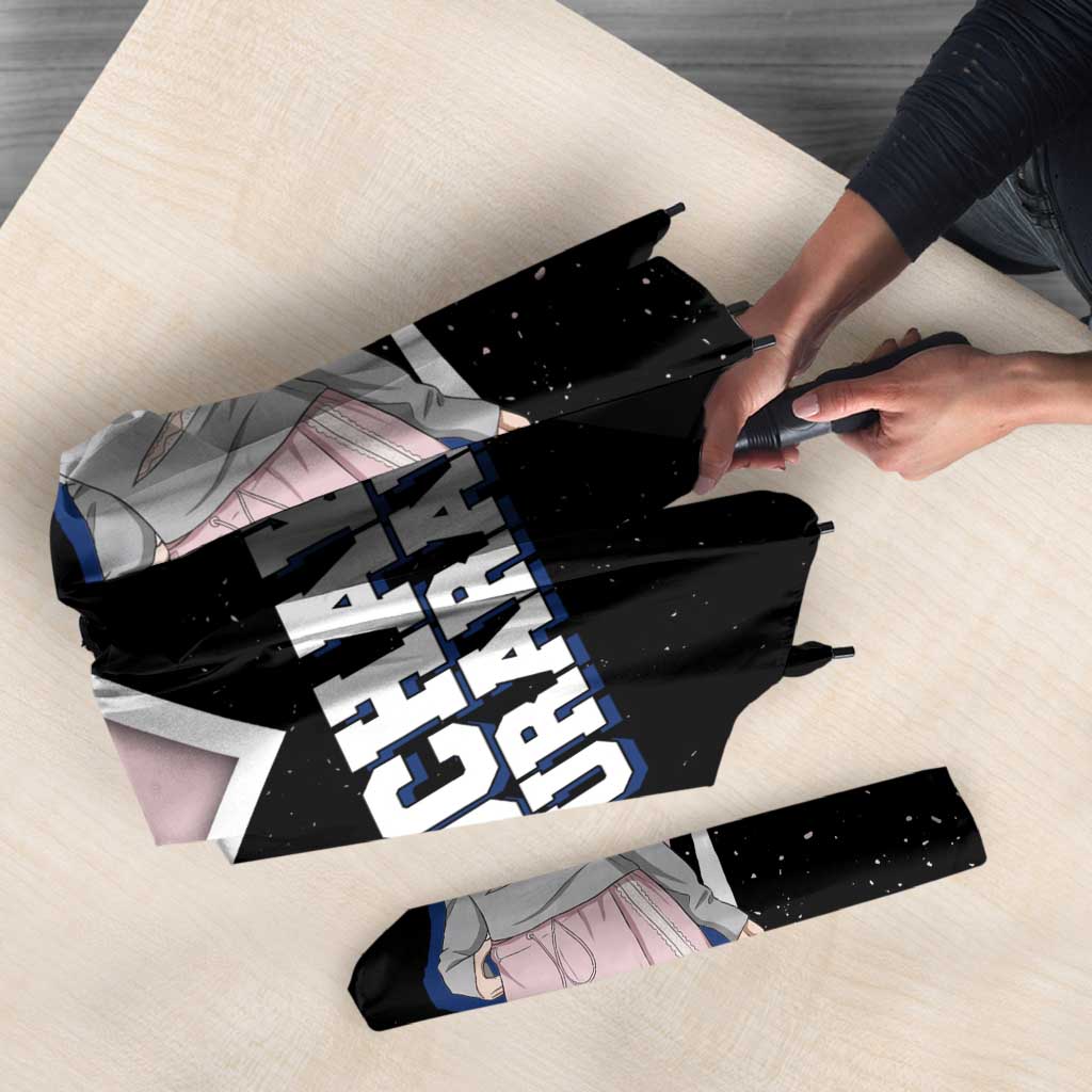 Ochako Uraraka My Hero Academia Umbrella Anime Grunge Splatter Graphic Style