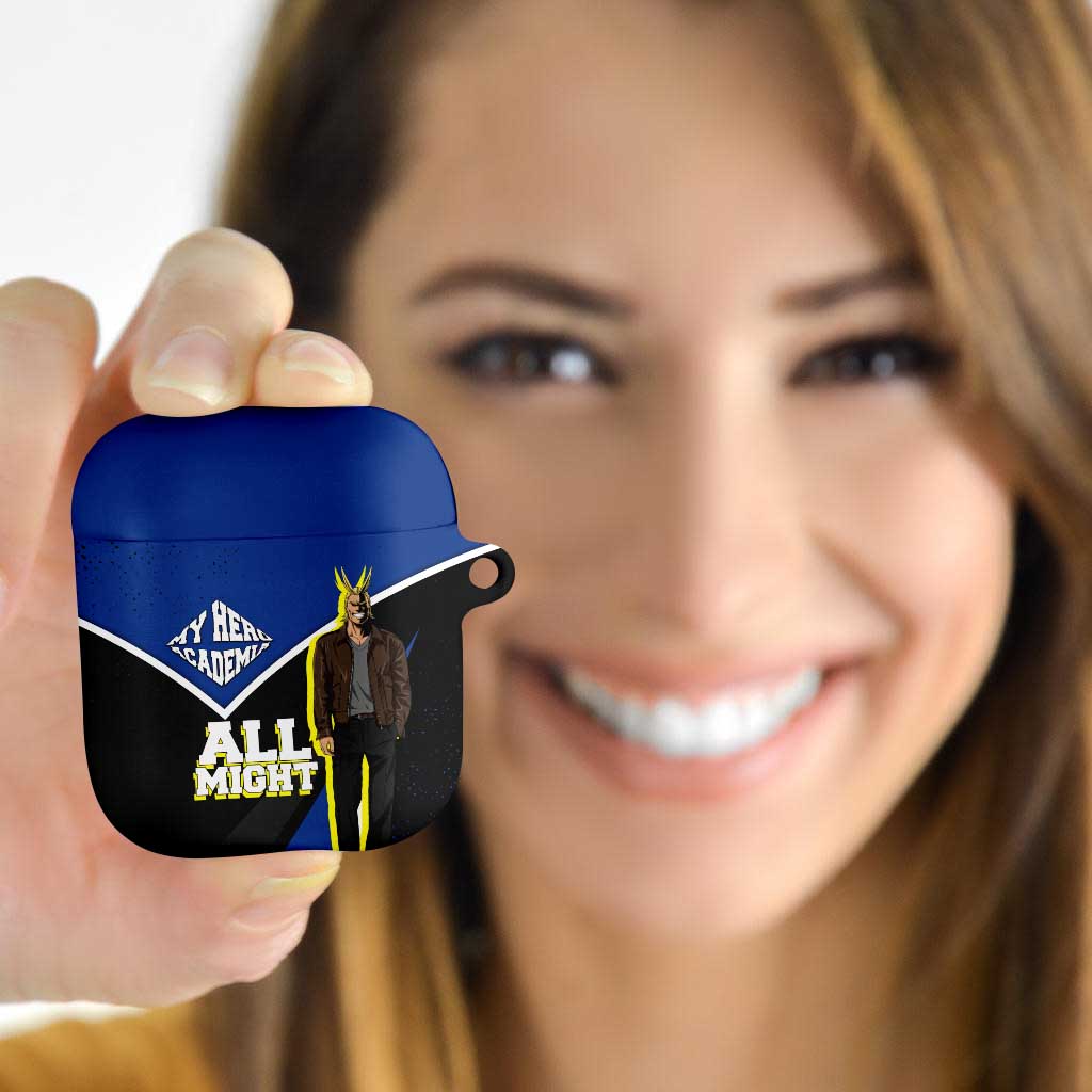 All Might My Hero Academia AirPods Case Anime Grunge Splatter Graphic Style