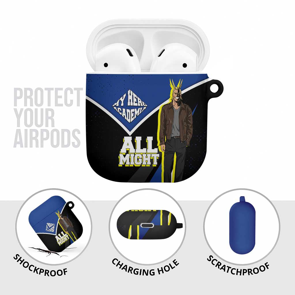 All Might My Hero Academia AirPods Case Anime Grunge Splatter Graphic Style