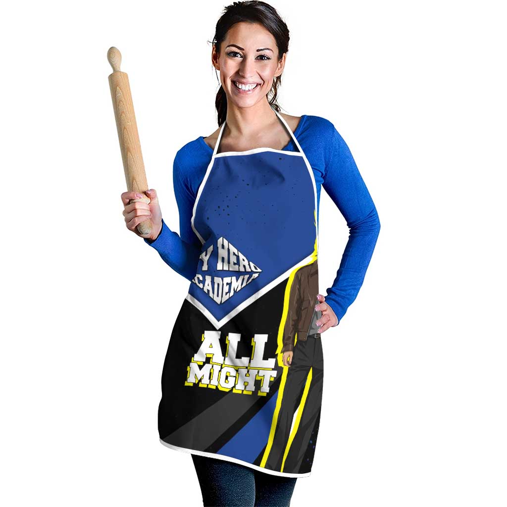 All Might My Hero Academia Apron Anime Grunge Splatter Graphic Style