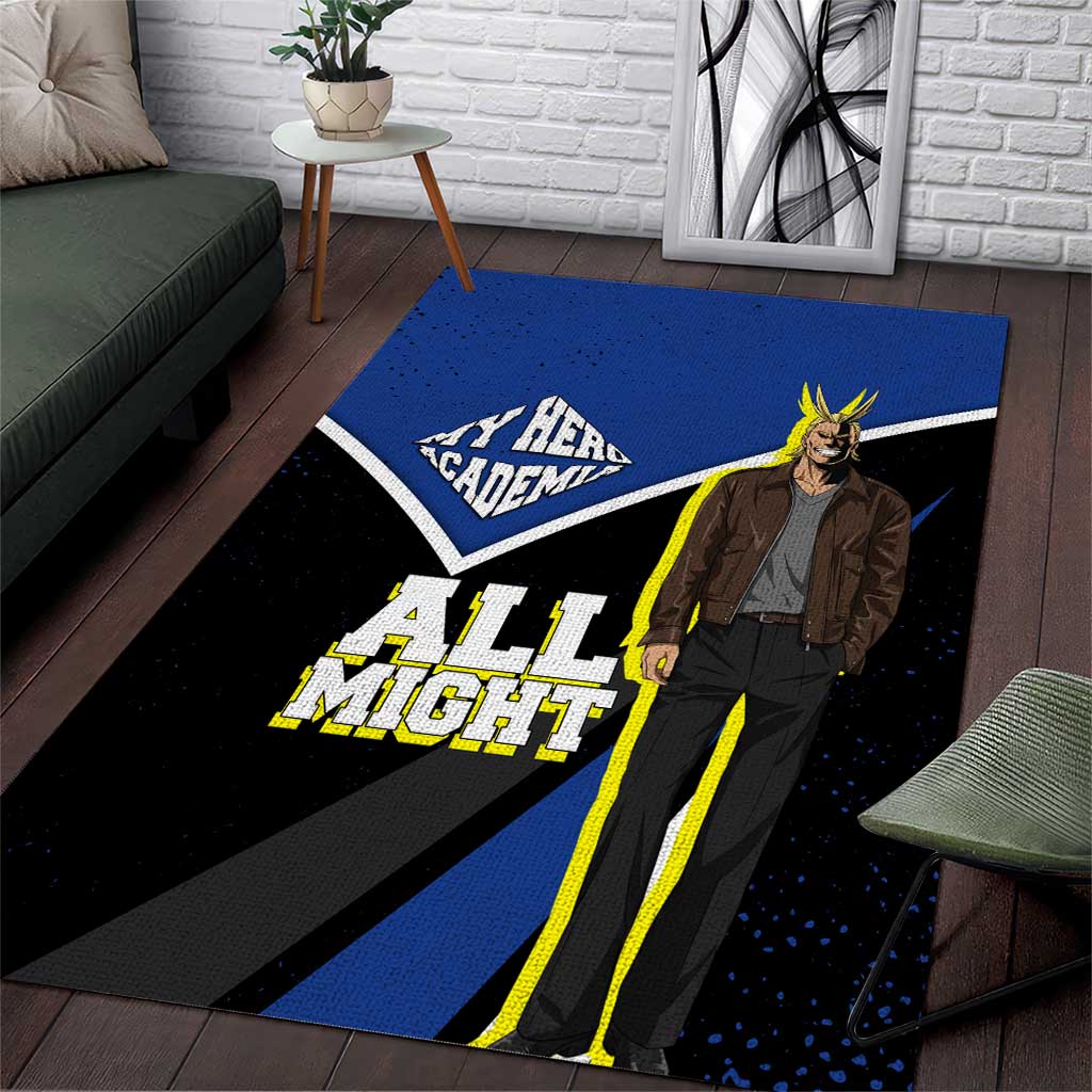 All Might My Hero Academia Area Rug Anime Grunge Splatter Graphic Style