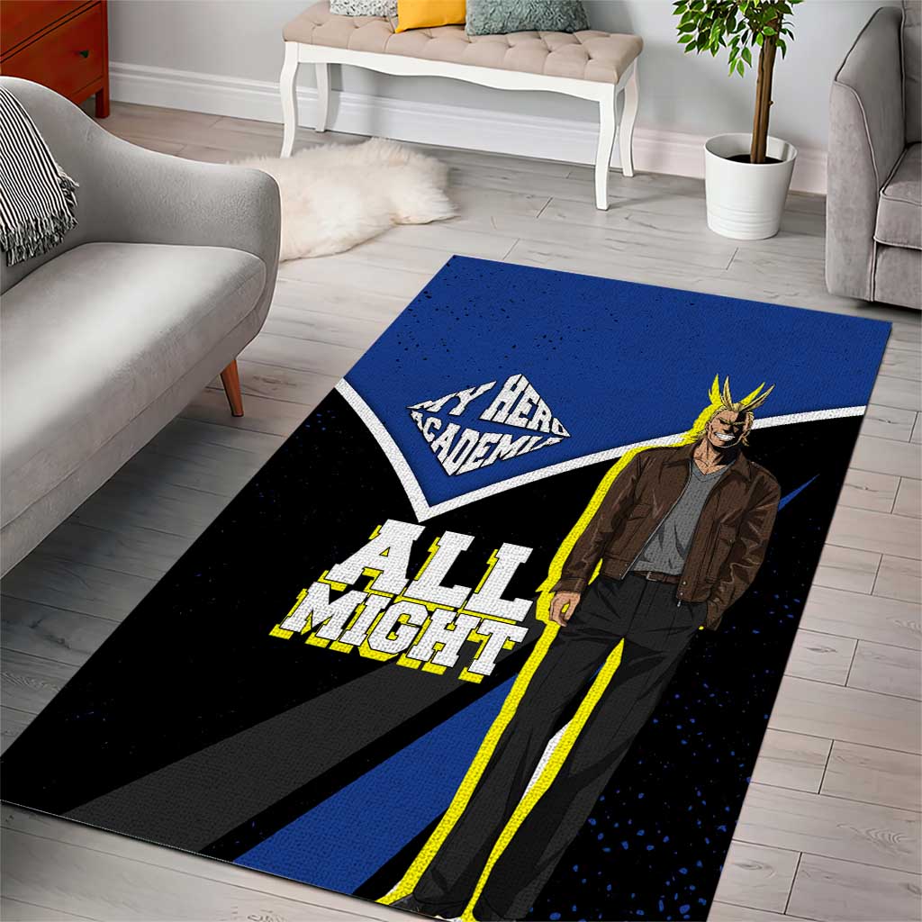 All Might My Hero Academia Area Rug Anime Grunge Splatter Graphic Style