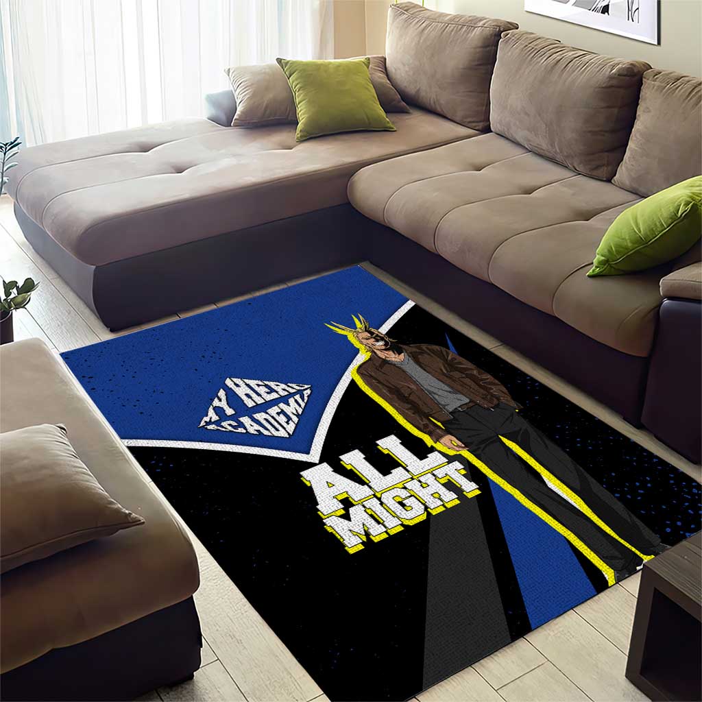 All Might My Hero Academia Area Rug Anime Grunge Splatter Graphic Style