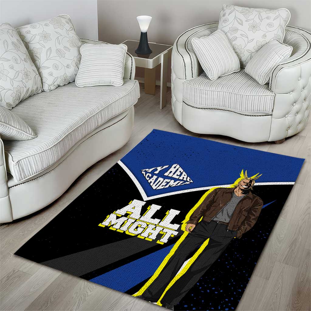 All Might My Hero Academia Area Rug Anime Grunge Splatter Graphic Style