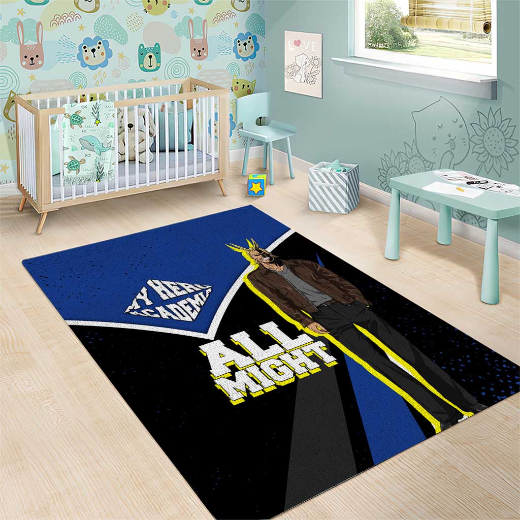 All Might My Hero Academia Area Rug Anime Grunge Splatter Graphic Style