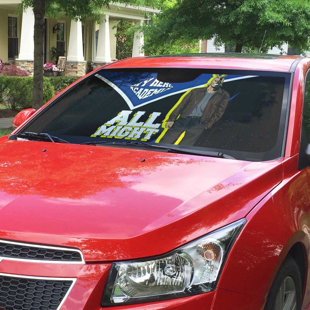All Might My Hero Academia Auto Sun Shade Anime Grunge Splatter Graphic Style
