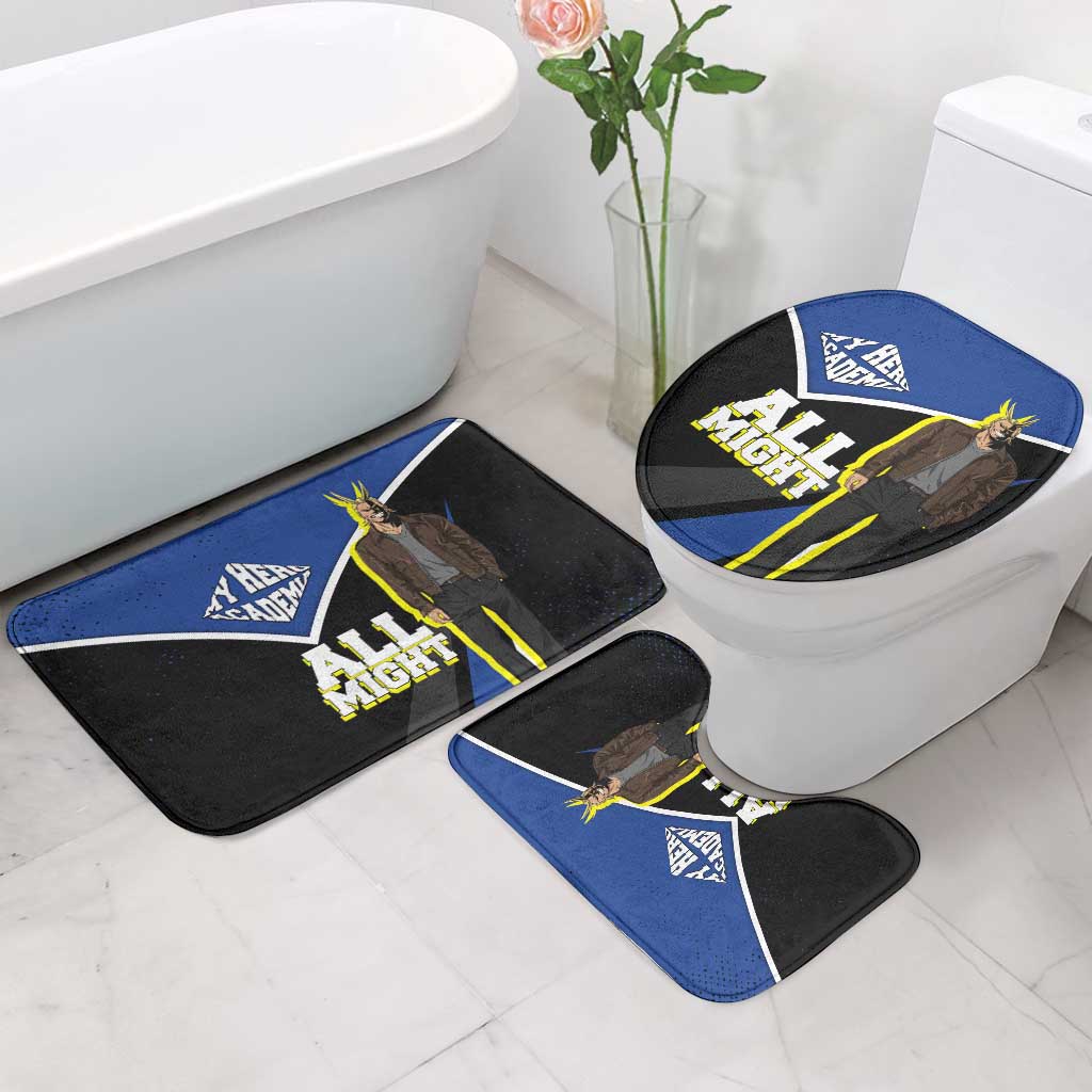 All Might My Hero Academia Bathroom Set Anime Grunge Splatter Graphic Style