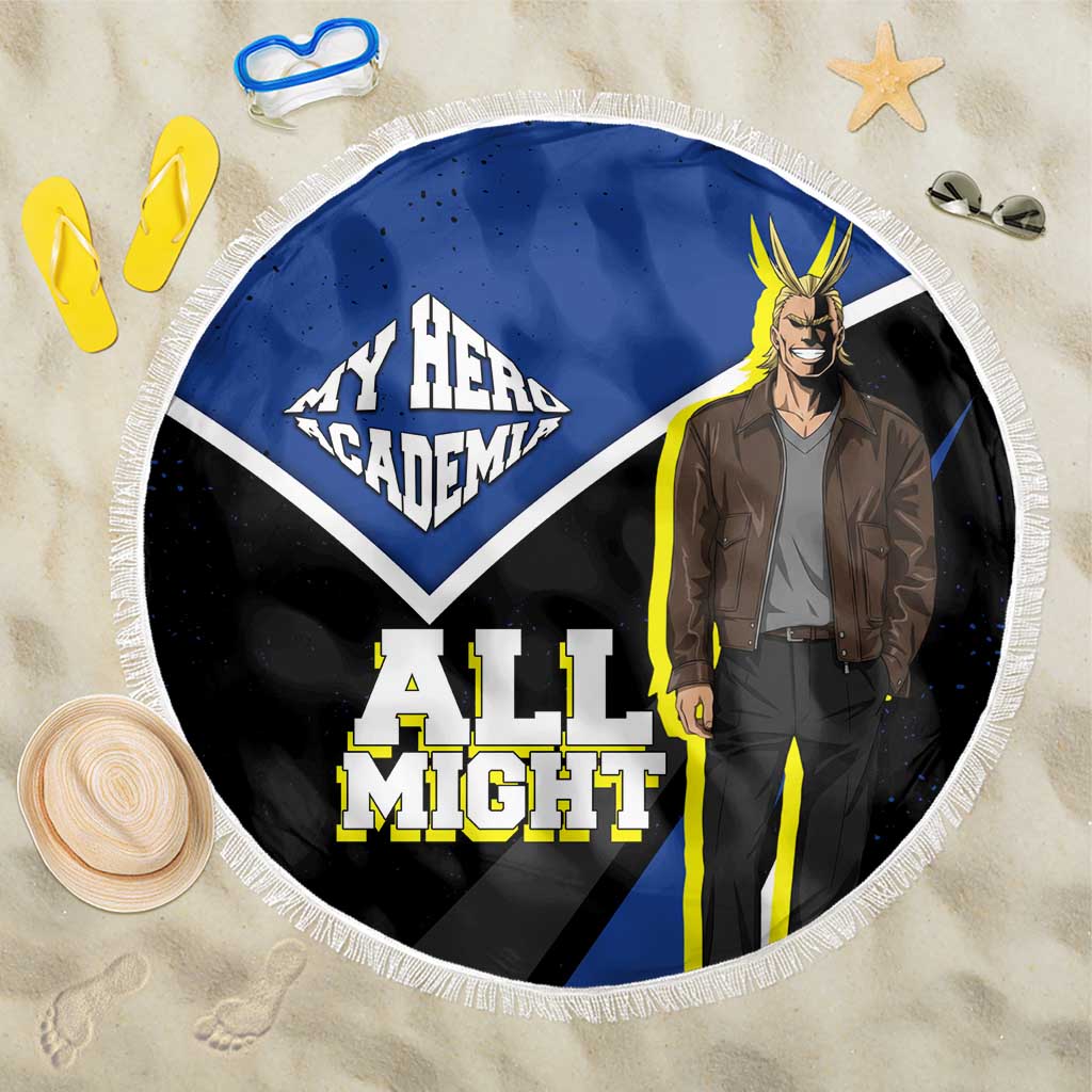 All Might My Hero Academia Beach Blanket Anime Grunge Splatter Graphic Style
