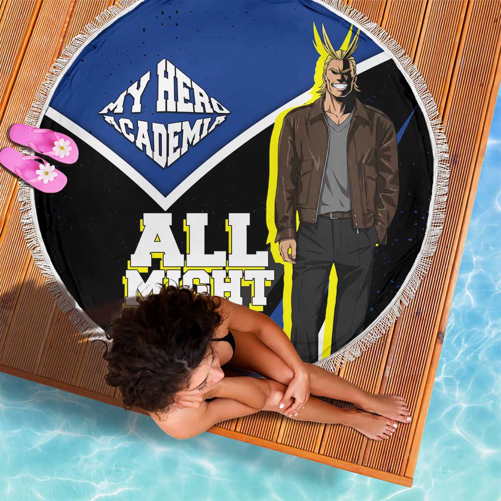 All Might My Hero Academia Beach Blanket Anime Grunge Splatter Graphic Style