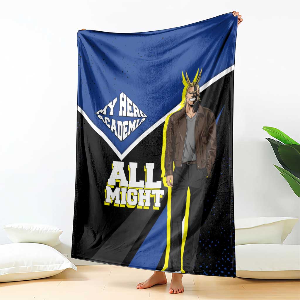 All Might My Hero Academia Blanket Anime Grunge Splatter Graphic Style