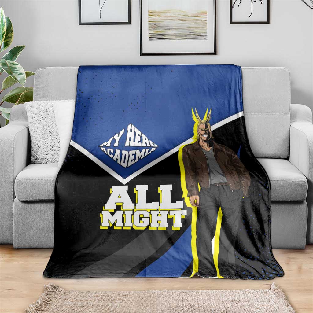 All Might My Hero Academia Blanket Anime Grunge Splatter Graphic Style