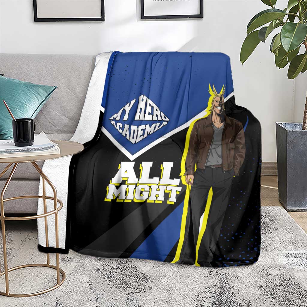 All Might My Hero Academia Blanket Anime Grunge Splatter Graphic Style