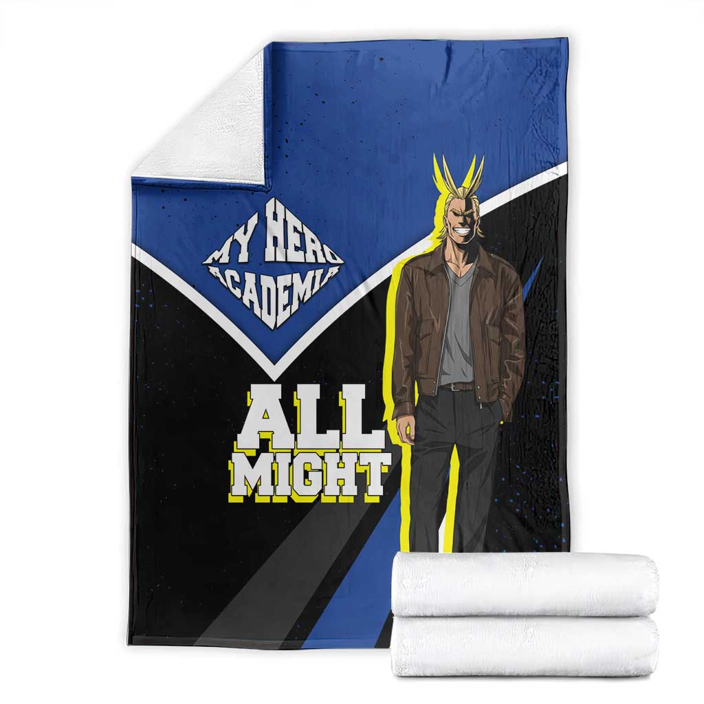 All Might My Hero Academia Blanket Anime Grunge Splatter Graphic Style