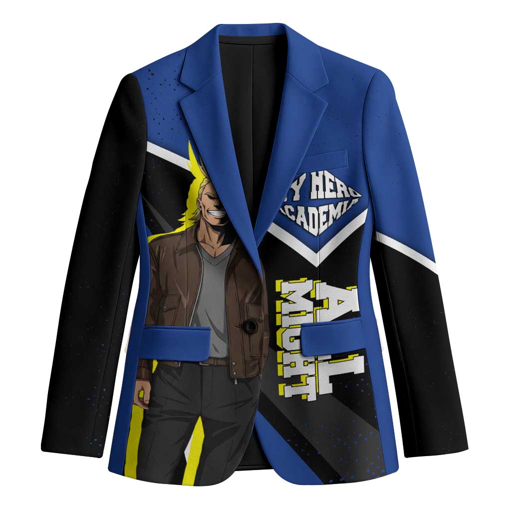 All Might My Hero Academia Blazer Anime Grunge Splatter Graphic Style