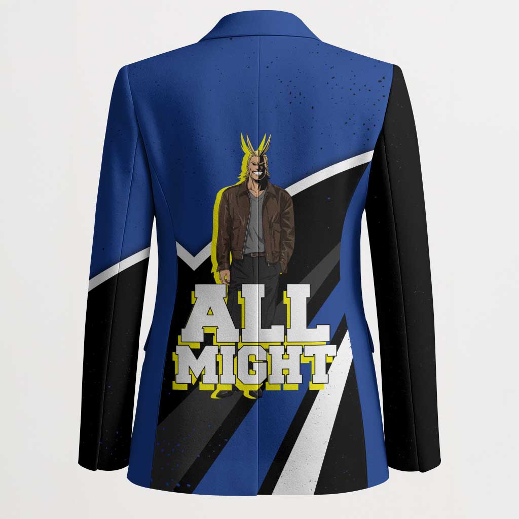 All Might My Hero Academia Blazer Anime Grunge Splatter Graphic Style