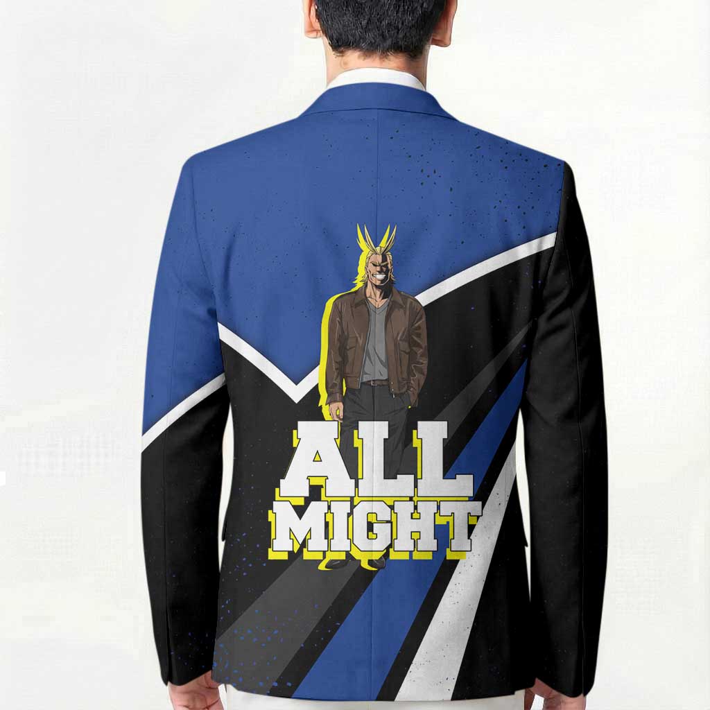All Might My Hero Academia Blazer Anime Grunge Splatter Graphic Style