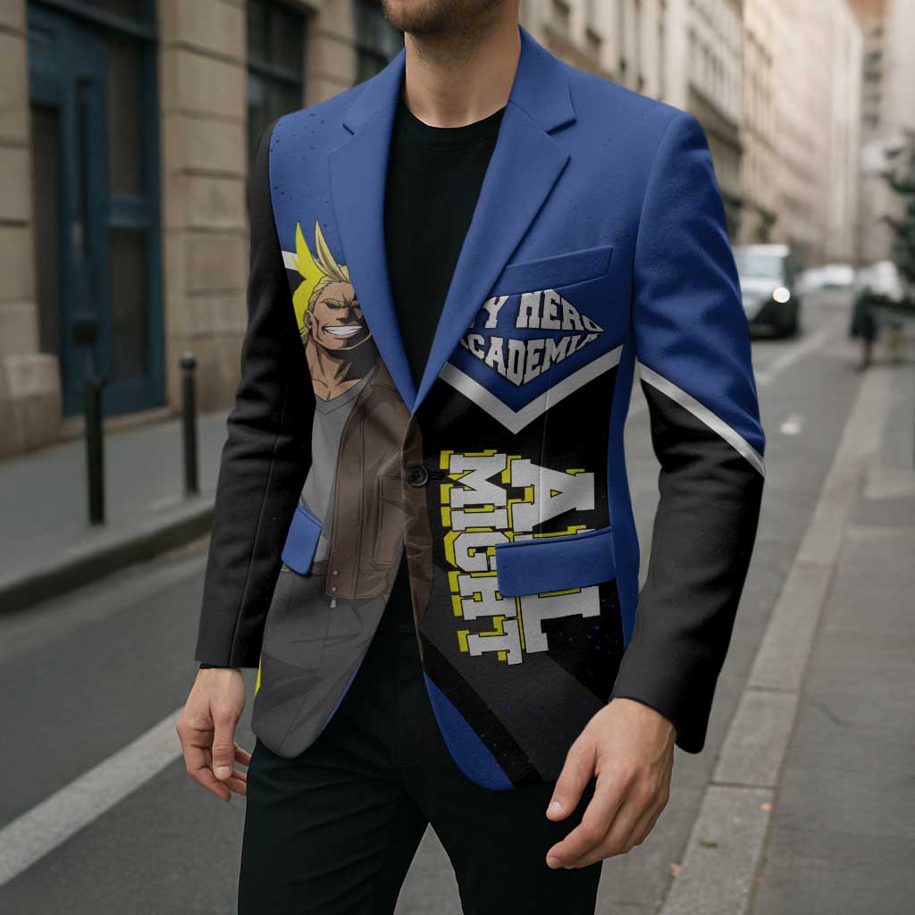All Might My Hero Academia Blazer Anime Grunge Splatter Graphic Style