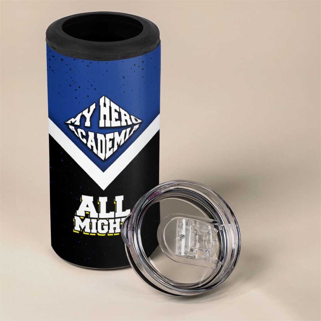 All Might My Hero Academia 4 in 1 Can Cooler Tumbler Anime Grunge Splatter Graphic Style