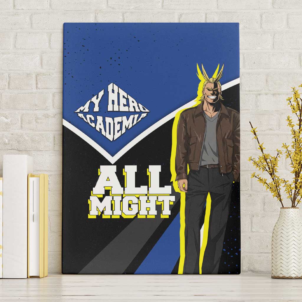 All Might My Hero Academia Canvas Wall Art Anime Grunge Splatter Graphic Style