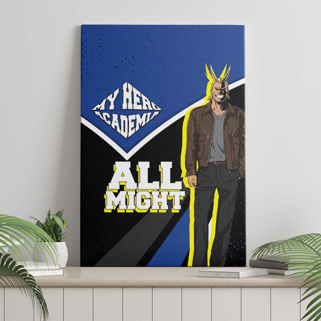 All Might My Hero Academia Canvas Wall Art Anime Grunge Splatter Graphic Style