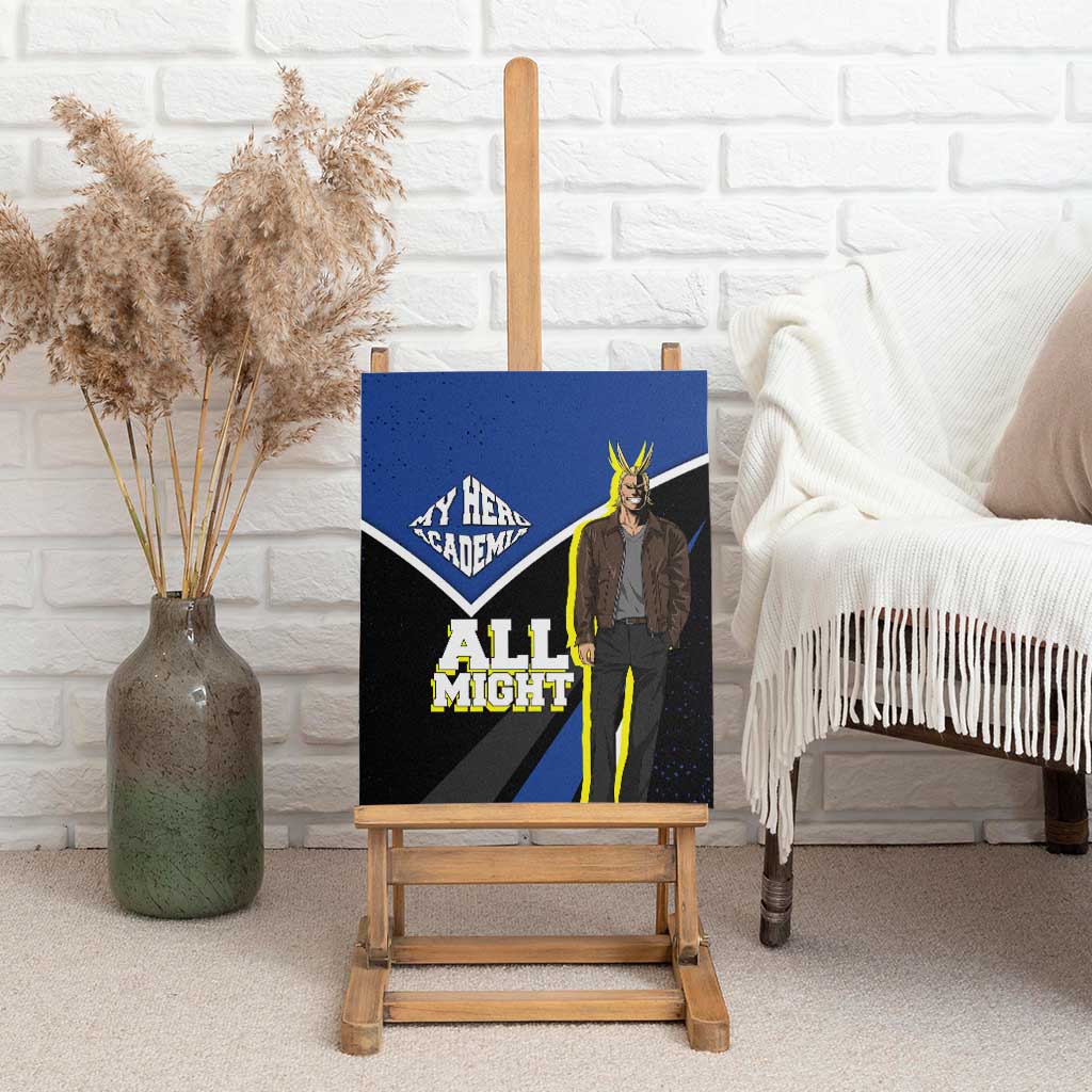 All Might My Hero Academia Canvas Wall Art Anime Grunge Splatter Graphic Style