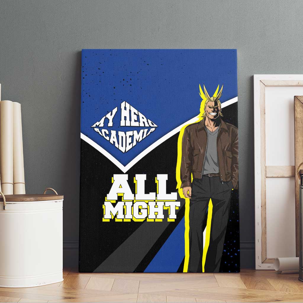 All Might My Hero Academia Canvas Wall Art Anime Grunge Splatter Graphic Style
