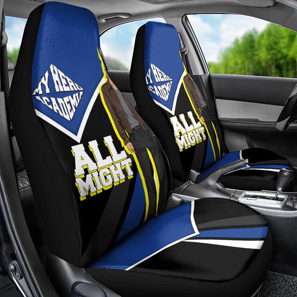 All Might My Hero Academia Car Seat Cover Anime Grunge Splatter Graphic Style