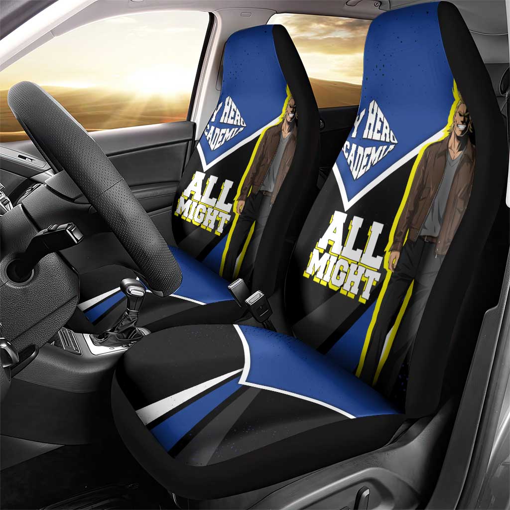 All Might My Hero Academia Car Seat Cover Anime Grunge Splatter Graphic Style