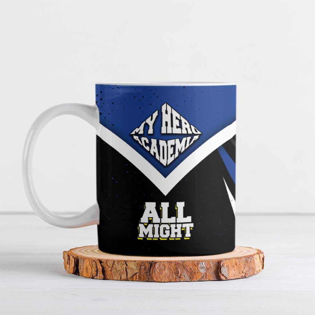 All Might My Hero Academia Ceramic Mug Anime Grunge Splatter Graphic Style