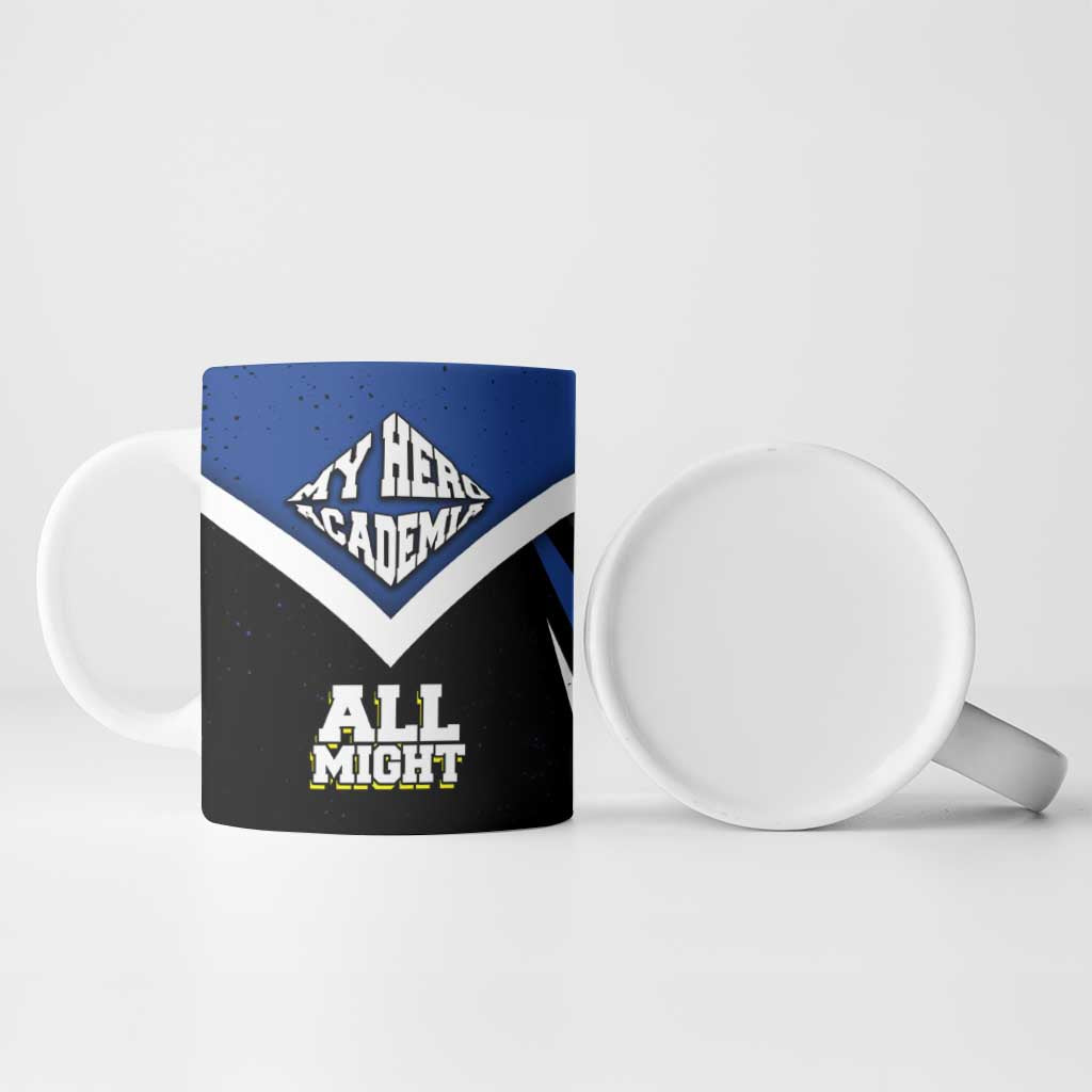 All Might My Hero Academia Ceramic Mug Anime Grunge Splatter Graphic Style