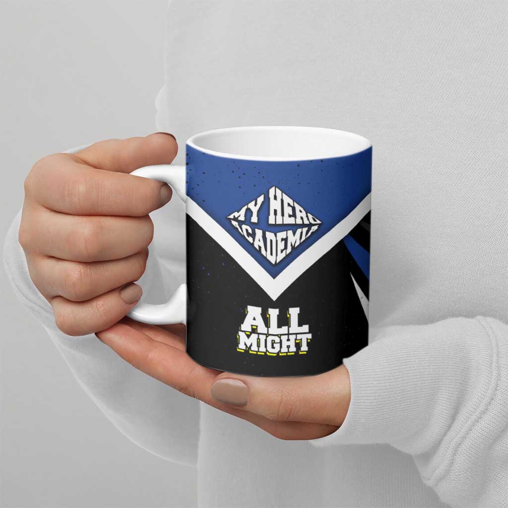 All Might My Hero Academia Ceramic Mug Anime Grunge Splatter Graphic Style