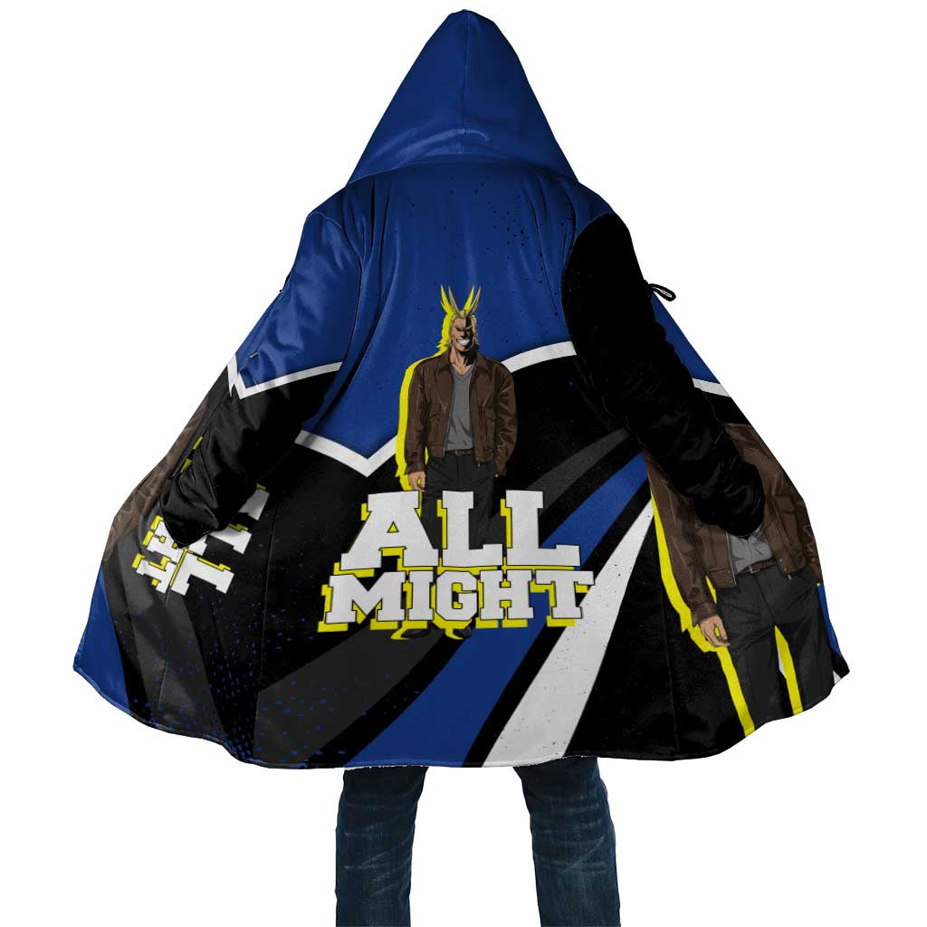 All Might My Hero Academia Cloak Anime Grunge Splatter Graphic Style