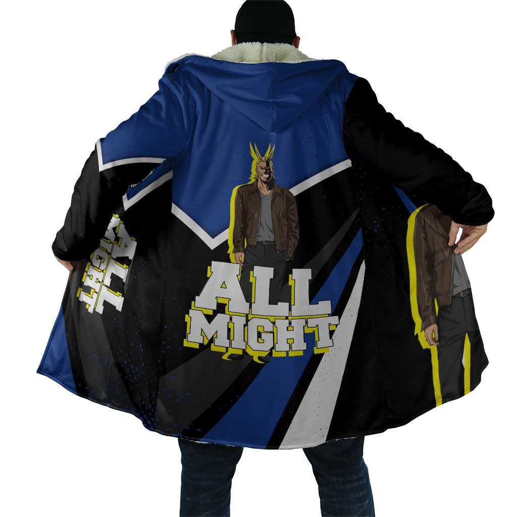 All Might My Hero Academia Cloak Anime Grunge Splatter Graphic Style