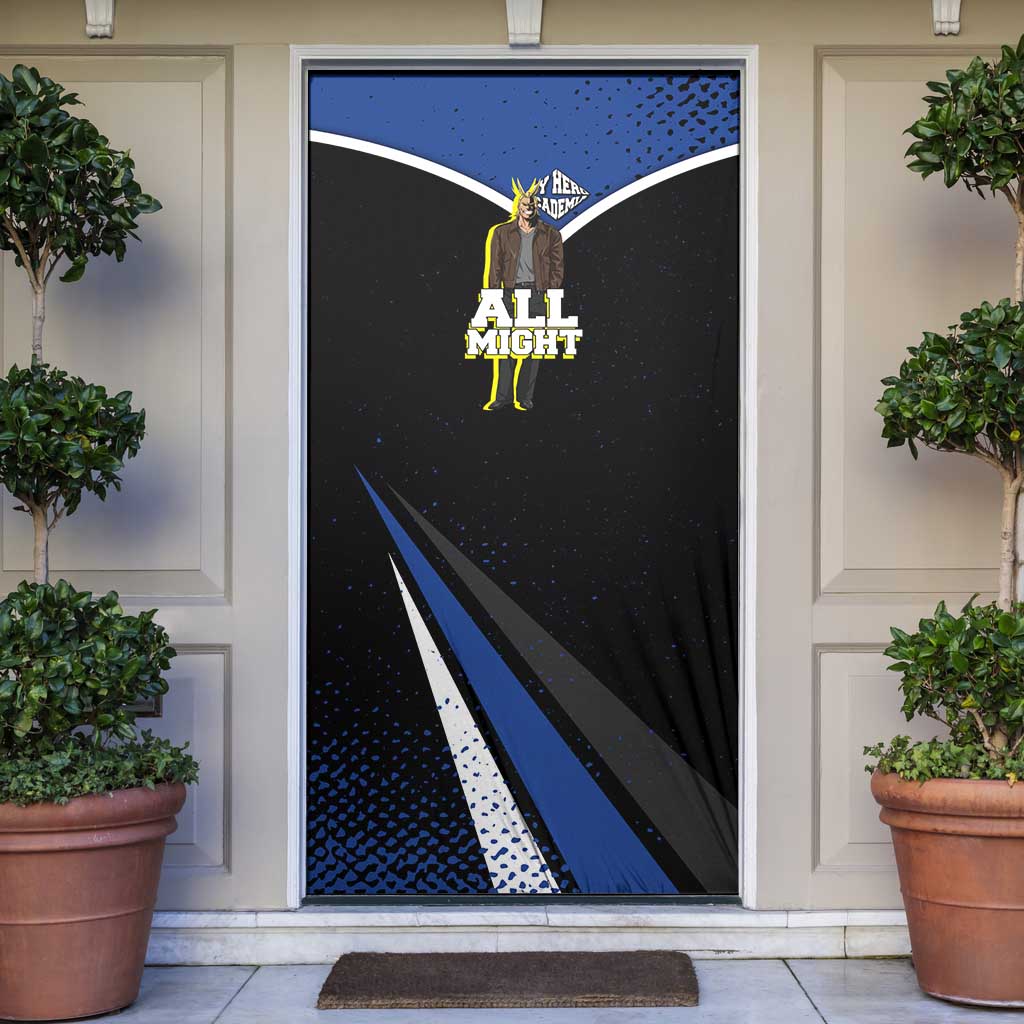 All Might My Hero Academia Door Cover Anime Grunge Splatter Graphic Style