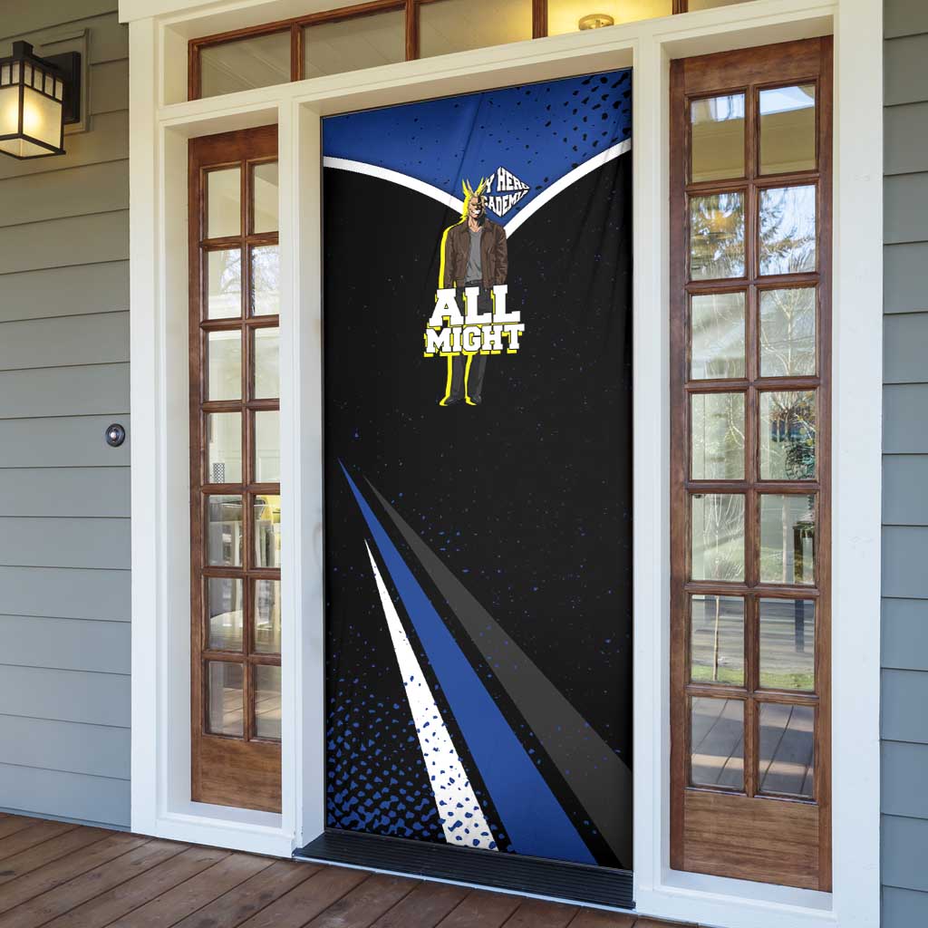 All Might My Hero Academia Door Cover Anime Grunge Splatter Graphic Style