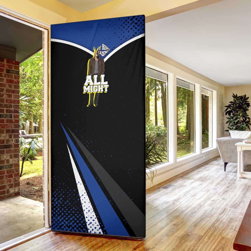 All Might My Hero Academia Door Cover Anime Grunge Splatter Graphic Style