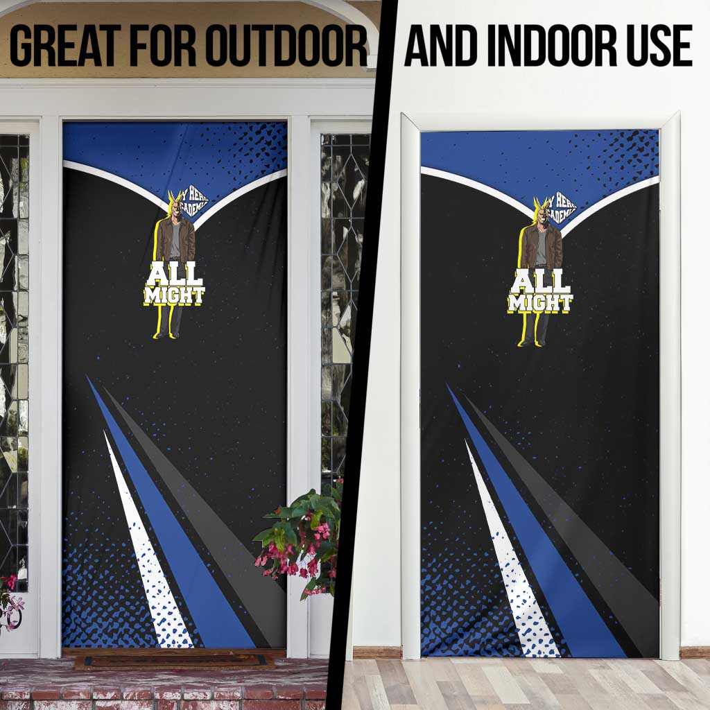 All Might My Hero Academia Door Cover Anime Grunge Splatter Graphic Style
