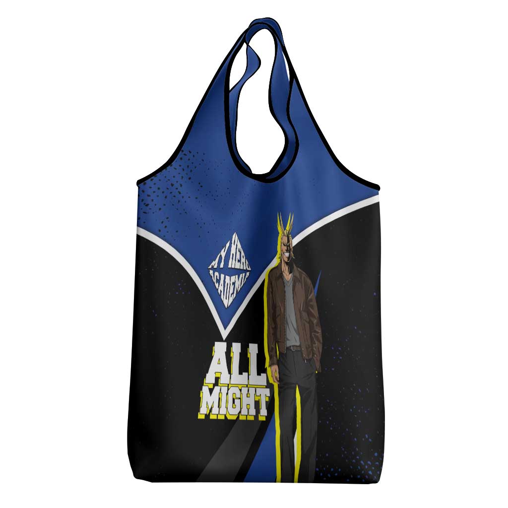 All Might My Hero Academia Grocery Bag Anime Grunge Splatter Graphic Style