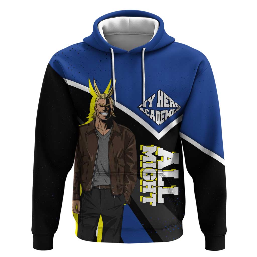 All Might My Hero Academia Hoodie Anime Grunge Splatter Graphic Style