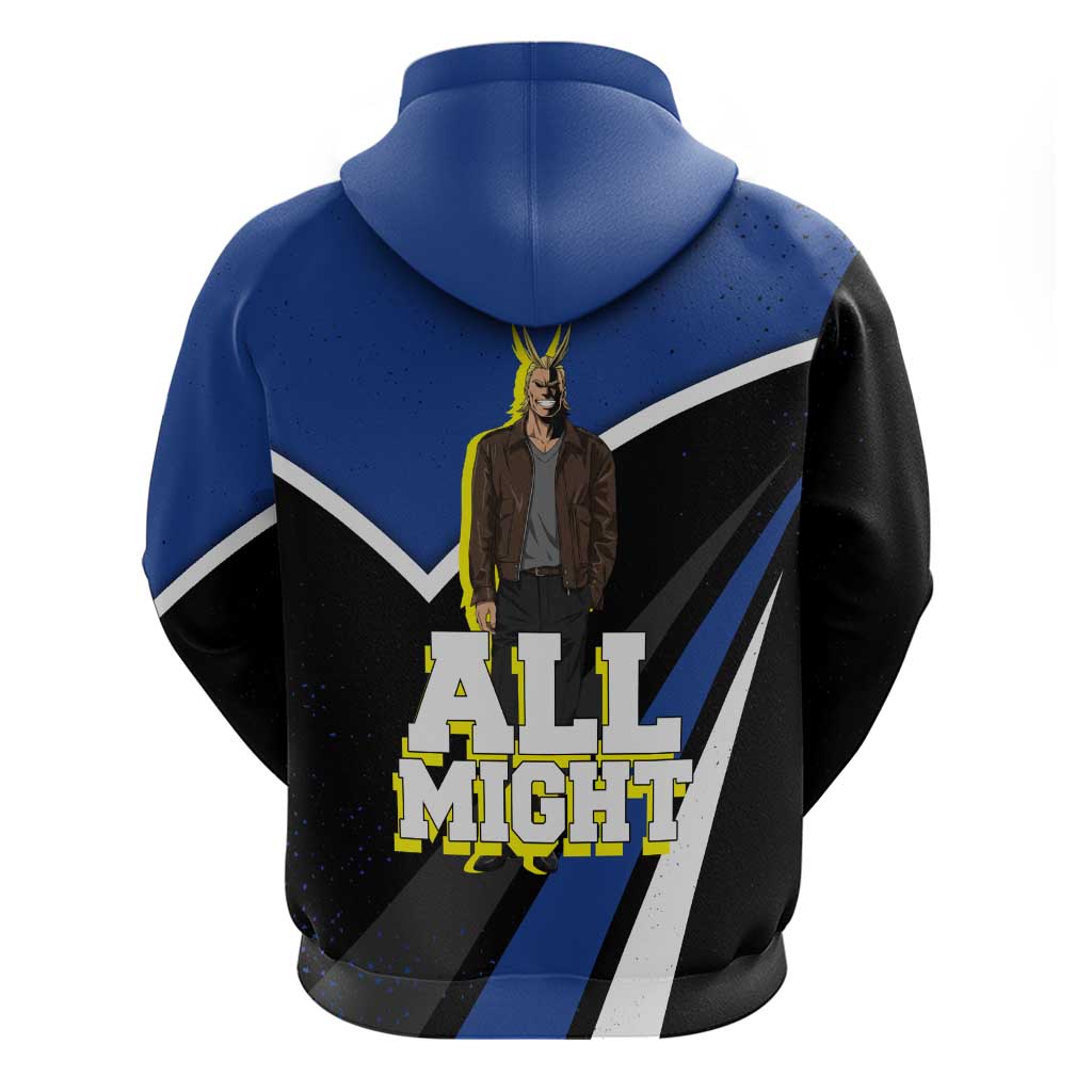 All Might My Hero Academia Hoodie Anime Grunge Splatter Graphic Style