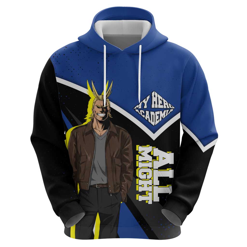 All Might My Hero Academia Hoodie Anime Grunge Splatter Graphic Style